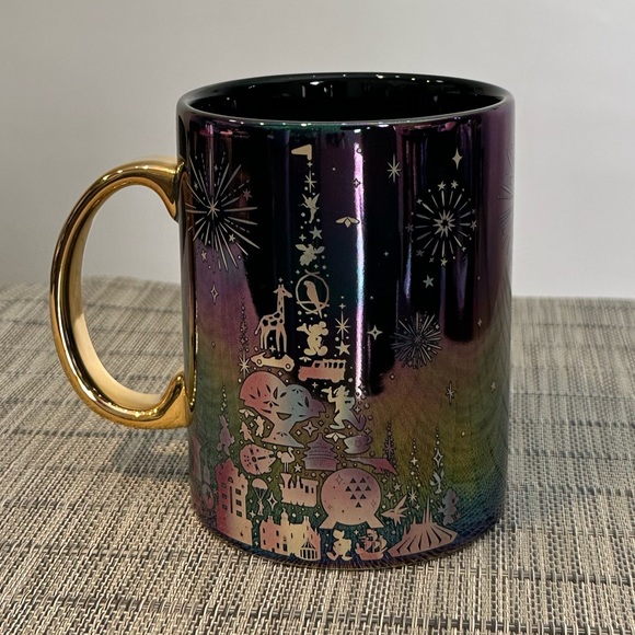 NEW!! Disney Parks Disneyworld 50th Anniversary Iridescent Coffee Mug - Picture 5 of 11
